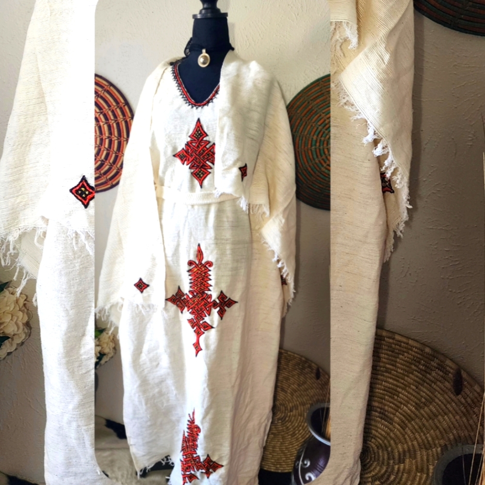 Ethiopian eritrean traditional coffee dress